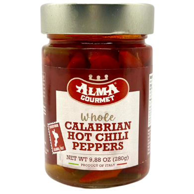Alma Gourmet Whole Calabrian Hot Chili Peppers In Oil