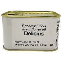 Delicius Anchovy Fillets in Sunflower Oil